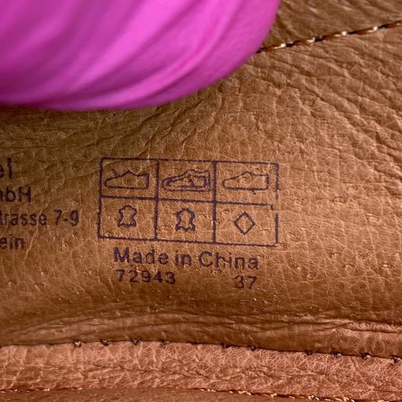 Josef Seibel Womens Size 6-6.5M Ballet Flat Shoe Brown Leather Studded Cap Toe - Picture 13 of 13